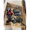 Image 5 : ASSORTED FISHING RODS AND TRAY OF 6 REELS