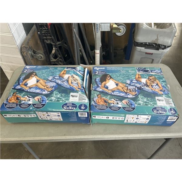 2 AQUA POOL LOUNGE & TANNER 2 PACKS