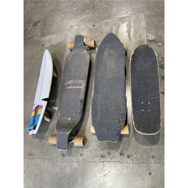 3 LANDYACHTZ LONGBOARDS AND A RIPSURF CASTER BOARD