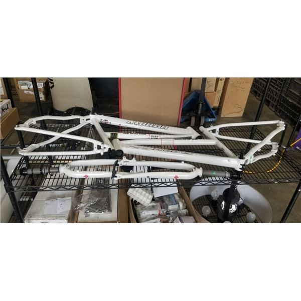 2 NEW INIFNITY BOSS THREE DISC BIKE FRAMES WITH FORKS