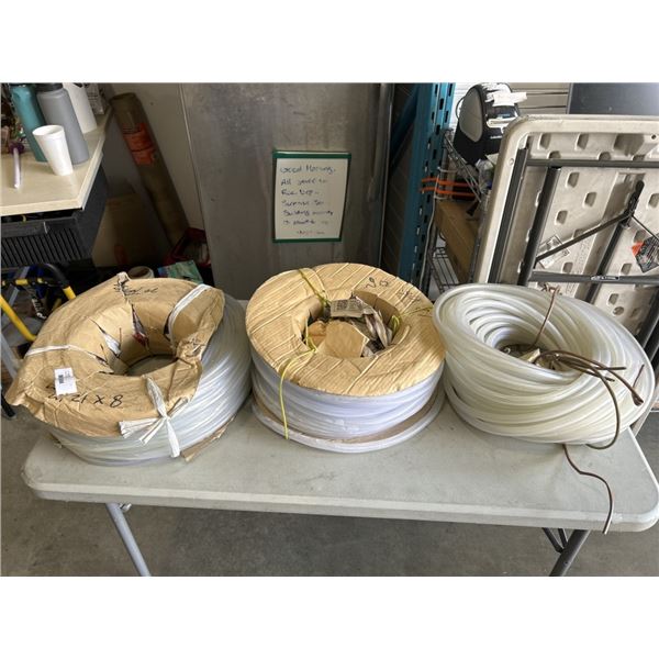 3 ROLLS PLASTIC TUBING