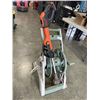 Image 1 : BLACK & DECKER WEED WACKER, WORKING, AND GARDEN HOSE REEL