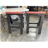 Image 1 : PAIR OF PLASTIC FOLDING SAWHORSES