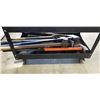 Image 6 : 3 TIER 4 WHEEL WAREHOUSE CART WITH 2 MAKITA GRINDERS, MAKITA PLANER, SCREWGUN, SHEAT METAL CUTTER, A