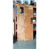 Image 1 : 2 8FT FOLDING WOOD MARKET TABLE, ONE HAS HOLE FOR SINK OTHER HAS NOTCH