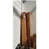 Image 1 : FIVE 3" X 4", APPROX 73" LENGTH WOOD BEAMS