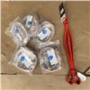 Image 3 : NEW STANDARD 5FT WATERPROOF LEASH AND 5 NEW LARGE WATERPROOF COLLARS 15"-18"