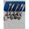 Image 2 : 5 VINTAGE SILVER COLLECTORS SPOONS
