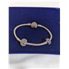 Image 1 : VINTAGE 925 STERLING SILVER AND GOLD PANDORA BRACELET