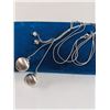 Image 1 : SILVER W/ PEARLS TASSELS NECKLACE, MARKED 925 IN EATON'S CASE