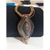 Image 3 : LARGE MURANO GLASS PENDANT NECKLACE