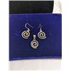 Image 1 : PAIR OF 925 STERLING SILVER EARRINGS AND MATCHING PENDANT SET