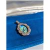 Image 3 : SILVER W/ STEEL BLUE RUTILE QUARTZ STONE PENDANT