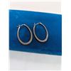 Image 2 : PAIR OF 925 STERLING SILVER HOOP EARRINGS