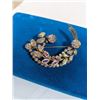Image 2 : VINTAGE SHERMAN SIGNED BLUEISH AURORA BOREALIS RHINESTONES BROOCH