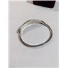 Image 3 : MEXICAN SILVER W/ ABELONE INLAID HINGED BANGLE