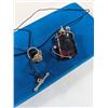 Image 2 : HAND CRAFTED SILVER PENDANT W/ BLACK CORD NECKLACE