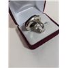 Image 3 : VINTAGE 925 STERLING SILVER W/ BLACK ROCK CRYSTAL STONE RING
