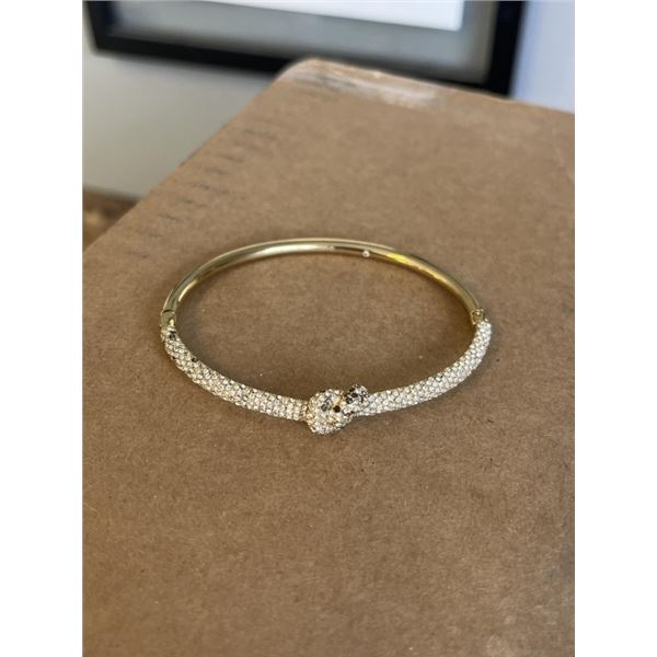 MICHAEL KORS HINGED BANGLE, STONES HAVE BEEN REPLACED