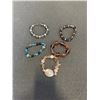 Image 1 : 5 VINTAGE VENETIAN GLASS BEADS BRACELETS