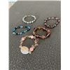 Image 2 : 5 VINTAGE VENETIAN GLASS BEADS BRACELETS