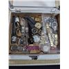 Image 2 : METAL CASE W/ VARIOUS WATCHES, BRACELETS, AND MOVEMENTS