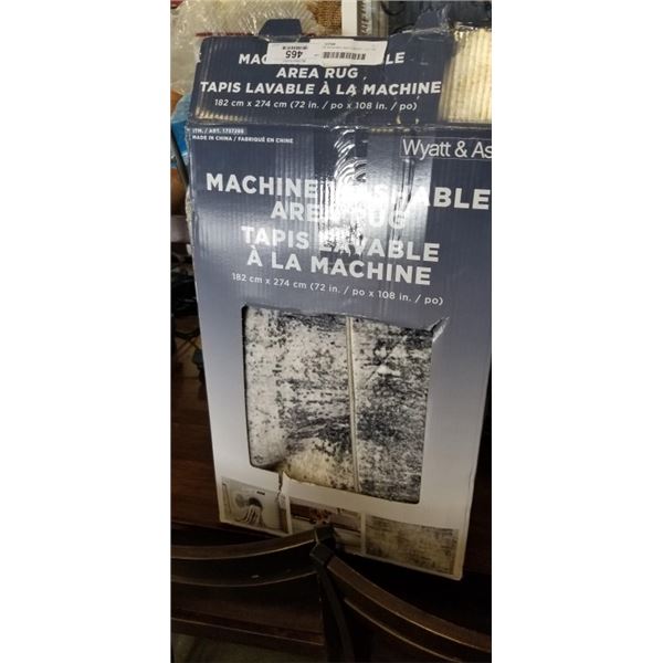 AS NEW WASHABLE AREA CARPET, 72 X 108 INCH