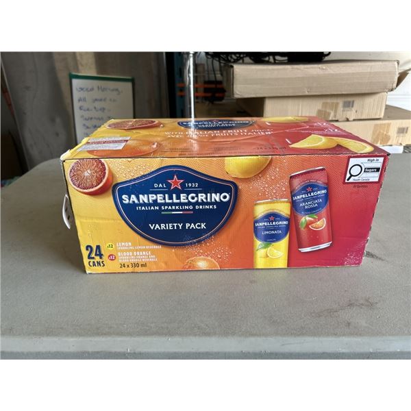 24 CANS SANPELLEGRINO ITALIAN SPARKLING DRINKS VARIETY PACK
