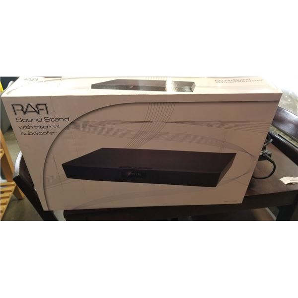 NEW RAR SOUND STAND WITH INTERNAL SUBWOOFER AND BLUETOOTH