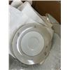 Image 6 : HANDCRAFTED ZYLSTRA FROSTED LEAVES CHINA DINNER WARE SET MADE IN JAPAN WITH ASSORTED GLASSES