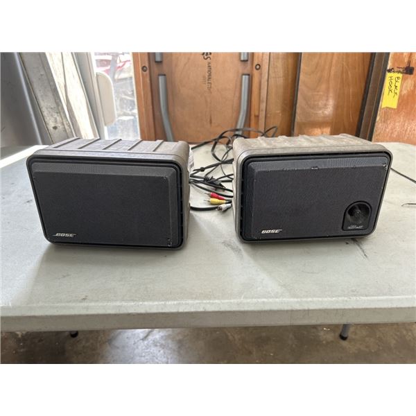PAIR OF BOSE VIDEO ROOMMATE POWERED SPEAKERS