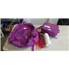 Image 1 : ROOTS BACKPACK AND LUNCHBAG, AND 2 THERMOFLASK WATER BOTTLES