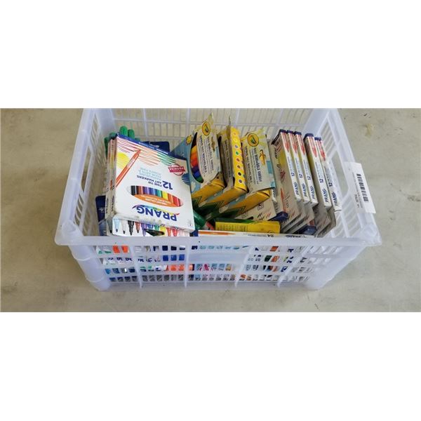ASSORTED NEW MARKERS INCLUDING CRAYOLA WASHABLES