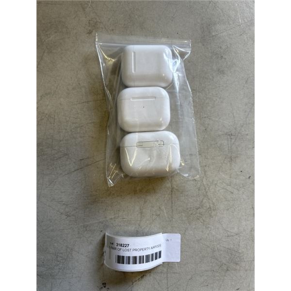 3 PAIR OF LOST PROPERTY AIRPODS UNKOWN CONDITION