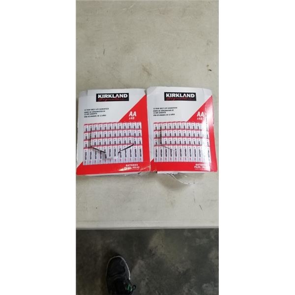 2 PACKS OF KIRKLAND SIGNATURE AA BATTERIES (48 BATTERIES PER PACK)