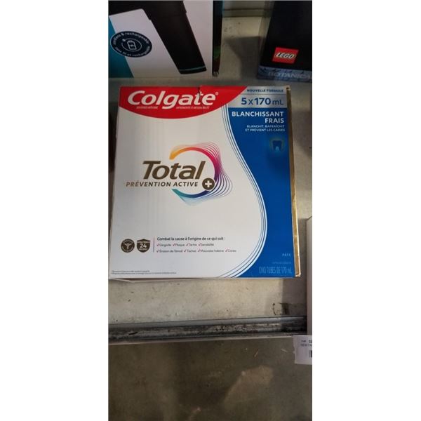 NEW PACK OF COLGATE TOOTHPASTE, 5X170ML AND SET OF THREE READING GLASSES WITH CASES