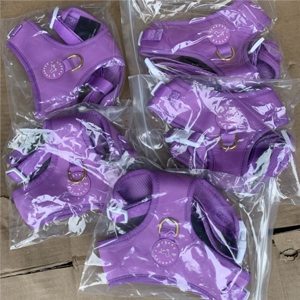 5 NEW THE SHARPER BARKER DOG HARNESSES SIZE MEDIUM 12"-15"