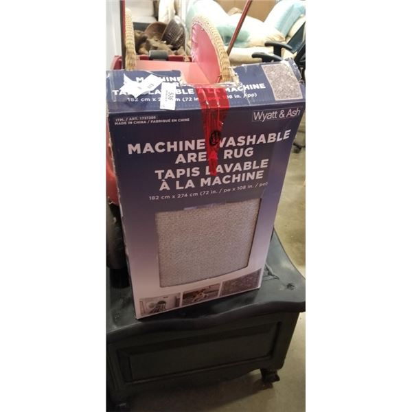 AS NEW WASHABLE AREA CARPET, 72 X 108 INCH