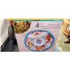 Image 3 : AS NEW 4 PC MELAMINE SERVING SET AND 3PC TREAT PAN SET