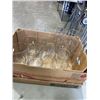 Image 3 : 2 BOXES OF DECORATIVE GLASS ITEMS INLCUDING VASES, CANNISTER SET AND MORE