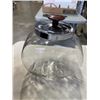 Image 6 : 2 BOXES OF DECORATIVE GLASS ITEMS INLCUDING VASES, CANNISTER SET AND MORE