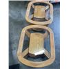 Image 2 : PAIR OF GLASSTOP OAK COFFEE TABLES