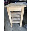Image 1 : ROLLING KITCHEN BUTCH BLOCK CART