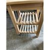 Image 2 : ROLLING KITCHEN BUTCH BLOCK CART