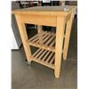 Image 3 : ROLLING KITCHEN BUTCH BLOCK CART