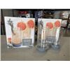 Image 1 : BRAND NEW SET OF 4 EPARE HIGHBALL GLASS SET, DUAL WALL INSULATED GLASS RETAIL TOTAL $108