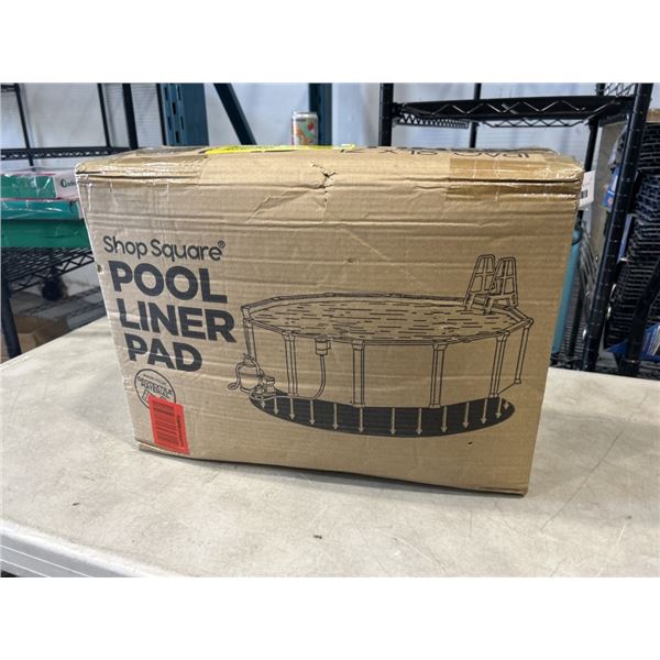 SHOP SQUARE POOL LINER PAD. 12' X 18 OVAL