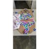 Image 3 : NEW ROOTS  2 PIECE BATHING SUIT SIZE L/G 10/12, AND NEW LADIES DRESS SIZE L/G  AND LADIES ACTIVE FUL
