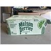 Image 1 : 24 GLASS BOTTLES OF MAISON PERRIER FOREVER LIME SPARKLING WATER (330ML BOTTLES)