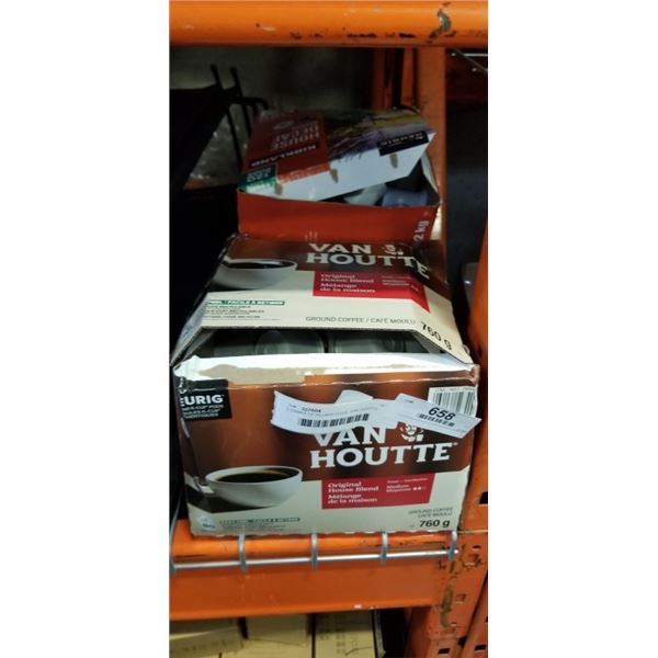2 CASES OF KEURIG PODS, VAN HOUTTE APPROX 80 AND KIRKLAND APPROX 120